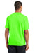Sport-Tek ST340 Mens RacerMesh Moisture Wicking Short Sleeve Crewneck T-Shirt Neon Green Back