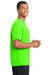 Sport-Tek ST340 Mens RacerMesh Moisture Wicking Short Sleeve Crewneck T-Shirt Neon Green Side