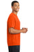 Sport-Tek ST340 Mens RacerMesh Moisture Wicking Short Sleeve Crewneck T-Shirt Neon Orange Side