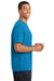 Sport-Tek ST340 Mens RacerMesh Moisture Wicking Short Sleeve Crewneck T-Shirt Pond Blue Side