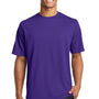Sport-Tek Mens RacerMesh Moisture Wicking Short Sleeve Crewneck T-Shirt - Purple
