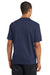 Sport-Tek ST340 Mens RacerMesh Moisture Wicking Short Sleeve Crewneck T-Shirt Navy Blue Back