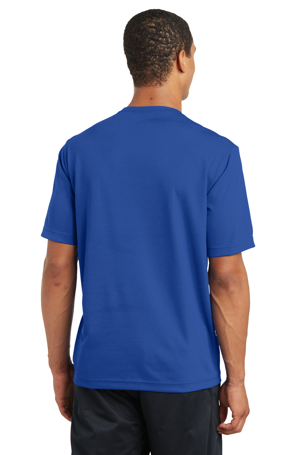 Sport-Tek ST340 Mens RacerMesh Moisture Wicking Short Sleeve Crewneck T-Shirt Royal Blue Back