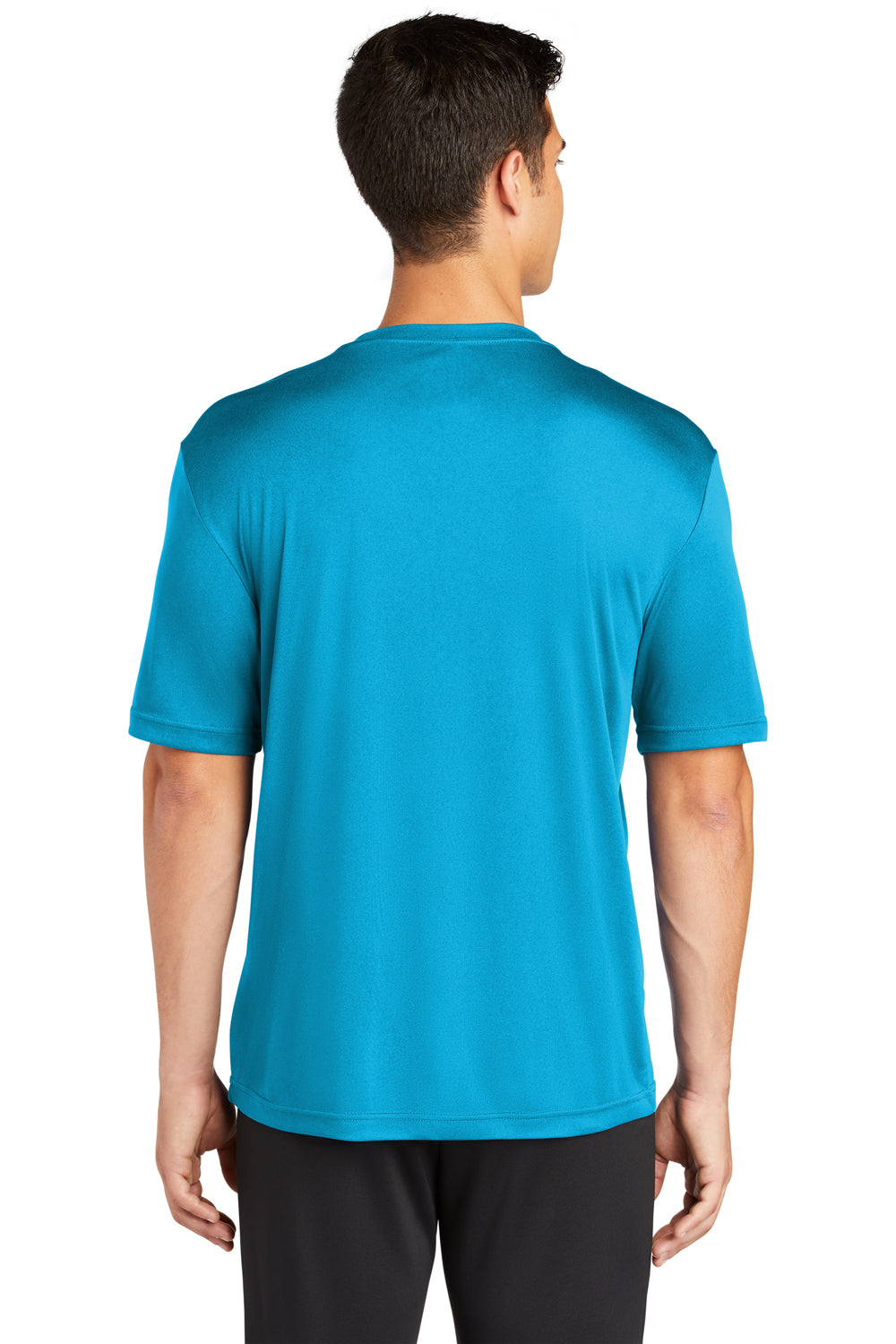 Sport-Tek ST350 Mens Competitor Moisture Wicking Short Sleeve Crewneck T-Shirt Atomic Blue Back
