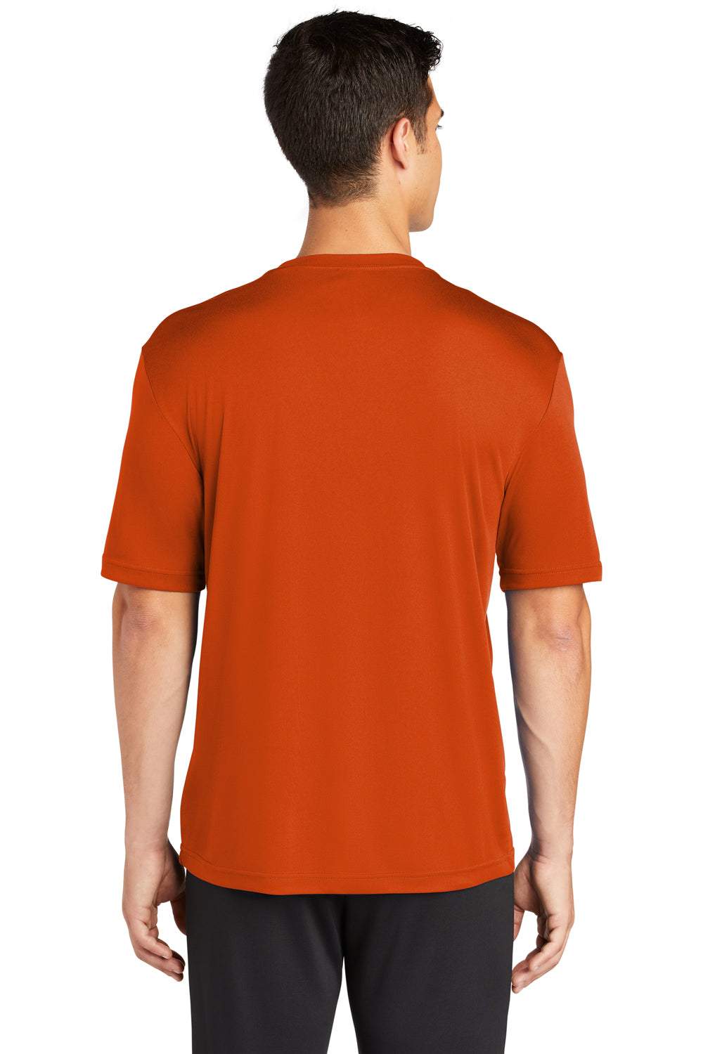 Sport-Tek ST350 Mens Competitor Moisture Wicking Short Sleeve Crewneck T-Shirt Orange Back