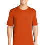 Sport-Tek Mens Competitor Moisture Wicking Short Sleeve Crewneck T-Shirt - Deep Orange