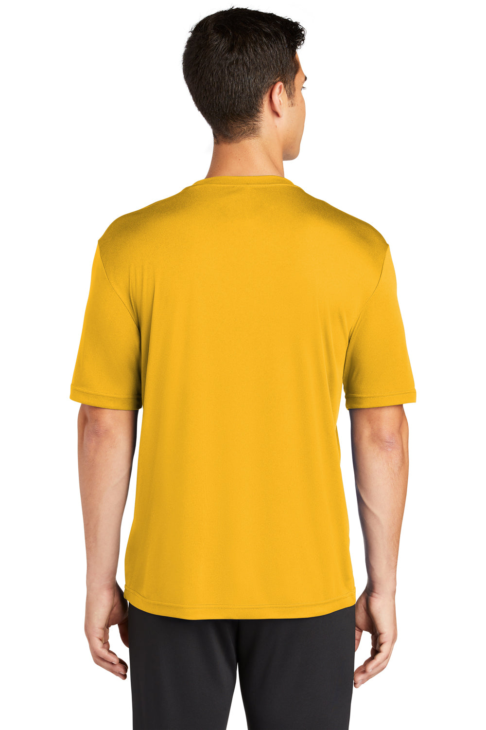 Sport-Tek ST350 Mens Competitor Moisture Wicking Short Sleeve Crewneck T-Shirt Gold Back