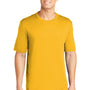 Sport-Tek Mens Competitor Moisture Wicking Short Sleeve Crewneck T-Shirt - Gold