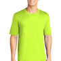 Sport-Tek Mens Competitor Moisture Wicking Short Sleeve Crewneck T-Shirt - Neon Yellow