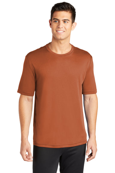 Sport-Tek ST350 Mens Competitor Moisture Wicking Short Sleeve Crewneck T-Shirt Texas Orange Front