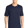 Sport-Tek Mens Competitor Moisture Wicking Short Sleeve Crewneck T-Shirt - True Navy Blue