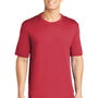 Sport-Tek Mens Competitor Moisture Wicking Short Sleeve Crewneck T-Shirt - True Red