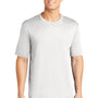 Sport-Tek Mens Competitor Moisture Wicking Short Sleeve Crewneck T-Shirt - White
