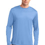 Sport-Tek Mens Competitor Moisture Wicking Long Sleeve Crewneck T-Shirt - Carolina Blue
