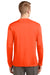 Sport-Tek ST350LS Mens Competitor Moisture Wicking Long Sleeve Crewneck T-Shirt Neon Orange Back