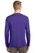 Sport-Tek ST350LS Mens Competitor Moisture Wicking Long Sleeve Crewneck T-Shirt Purple Back