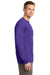Sport-Tek ST350LS Mens Competitor Moisture Wicking Long Sleeve Crewneck T-Shirt Purple Side