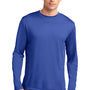 Sport-Tek Mens Competitor Moisture Wicking Long Sleeve Crewneck T-Shirt - True Royal Blue