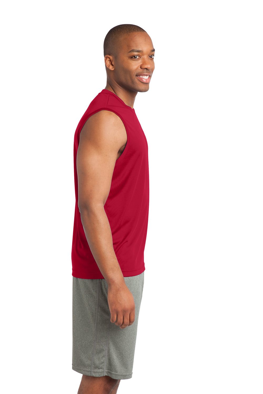 Sport-Tek ST352 Mens Competitor Moisture Wicking Tank Top Red Side