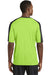 Sport-Tek ST354 Mens Competitor Moisture Wicking Short Sleeve Crewneck T-Shirt Lime Green/Black Back