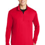 Sport-Tek Mens Competitor Moisture Wicking 1/4 Zip Sweatshirt - True Red