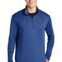 Sport-Tek Mens Competitor Moisture Wicking 1/4 Zip Sweatshirt - True Royal Blue