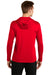 Sport-Tek ST358 Mens Competitor Moisture Wicking Long Sleeve Hooded T-Shirt Hoodie Red Back