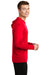 Sport-Tek ST358 Mens Competitor Moisture Wicking Long Sleeve Hooded T-Shirt Hoodie Red Side