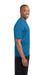 Sport-Tek ST360 Mens Contender Heather Moisture Wicking Short Sleeve Crewneck T-Shirt Blue Wake Side