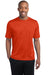 Sport-Tek ST360 Mens Contender Heather Moisture Wicking Short Sleeve Crewneck T-Shirt Orange Front