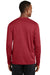 Sport-Tek ST360LS Mens Contender Heather Moisture Wicking Long Sleeve Crewneck T-Shirt Red Back