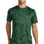 Sport-Tek Mens CamoHex Moisture Wicking Short Sleeve Crewneck T-Shirt - Forest Green
