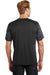 Sport-Tek ST371 Mens CamoHex Moisture Wicking Short Sleeve Crewneck T-Shirt Black/Grey Back
