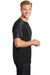 Sport-Tek ST371 Mens CamoHex Moisture Wicking Short Sleeve Crewneck T-Shirt Black/Grey Side