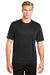Sport-Tek ST380 Mens Elevate Moisture Wicking Short Sleeve Crewneck T-Shirt Black Front