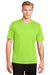 Sport-Tek ST380 Mens Elevate Moisture Wicking Short Sleeve Crewneck T-Shirt Lime Green Front