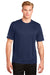 Sport-Tek ST380 Mens Elevate Moisture Wicking Short Sleeve Crewneck T-Shirt Navy Blue Front