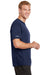 Sport-Tek ST380 Mens Elevate Moisture Wicking Short Sleeve Crewneck T-Shirt Navy Blue Side