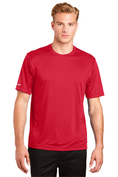 Sport-Tek ST380 Mens Elevate Moisture Wicking Short Sleeve Crewneck T-Shirt Red Front