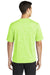 Sport-Tek ST390 Mens Electric Heather Moisture Wicking Short Sleeve Crewneck T-Shirt Lime Green Back