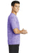 Sport-Tek ST390 Mens Electric Heather Moisture Wicking Short Sleeve Crewneck T-Shirt Purple Side