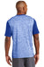 Sport-Tek ST395 Mens Electric Heather Moisture Wicking Short Sleeve Crewneck T-Shirt Royal Blue Back
