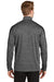Sport-Tek ST397 Mens Electric Heather Moisture Wicking 1/4 Zip Sweatshirt Grey Back