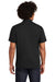 Sport-Tek ST405 Mens Moisture Wicking Short Sleeve Polo Shirt Black Back