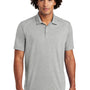 Sport-Tek Mens Moisture Wicking Short Sleeve Polo Shirt - Heather Light Grey