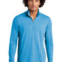 Sport-Tek Mens Moisture Wicking 1/4 Zip Sweatshirt - Heather Pond Blue