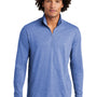 Sport-Tek Mens Moisture Wicking 1/4 Zip Sweatshirt - Heather True Royal Blue
