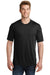 Sport-Tek ST450 Mens Competitor Moisture Wicking Short Sleeve Crewneck T-Shirt Black Front