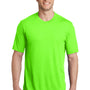 Sport-Tek Mens Competitor Moisture Wicking Short Sleeve Crewneck T-Shirt - Neon Green