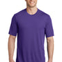 Sport-Tek Mens Competitor Moisture Wicking Short Sleeve Crewneck T-Shirt - Purple - Closeout